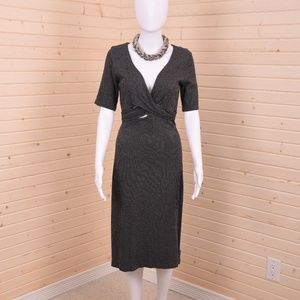 Banana Republic StretchGray Houndstooth Knit Dress